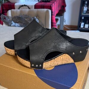 Elegant Black Platform Sandals